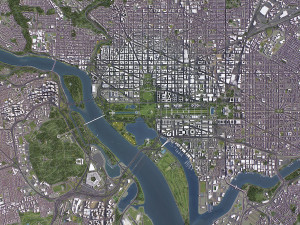 Washington - 3D City Model 3D Модель