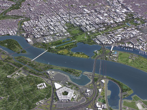 Washington - 3D City Model 3D Модель