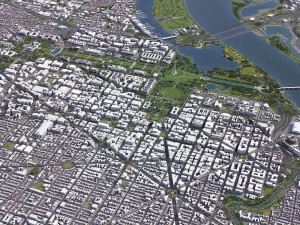 Washington - 3D City Model 3D Модель