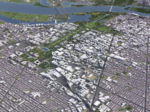 Washington - 3D City Model 3D Модель