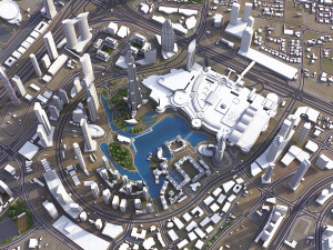 United Arab Emirates - 3D City Model 3D Model
