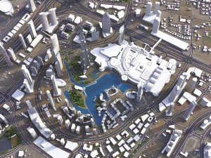 United Arab Emirates - 3D City Model 3D Model