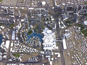 United Arab Emirates - 3D City Model 3D Model