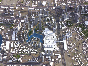 United Arab Emirates - 3D City Model 3D Model