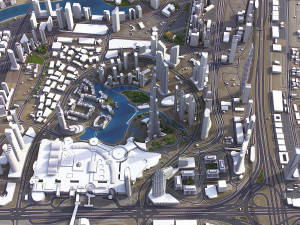 United Arab Emirates - 3D City Model 3D Model
