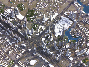 United Arab Emirates - 3D City Model 3D Model
