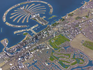 United Arab Emirates - 3D City Model 3D Model