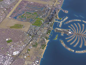 United Arab Emirates - 3D City Model 3D Model