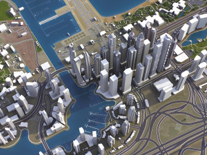 United Arab Emirates - 3D City Model 3D Model