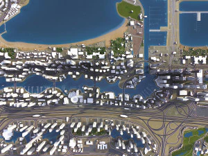 United Arab Emirates - 3D City Model 3D Model