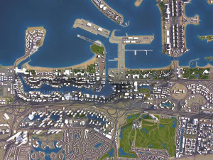 United Arab Emirates - 3D City Model 3D Model