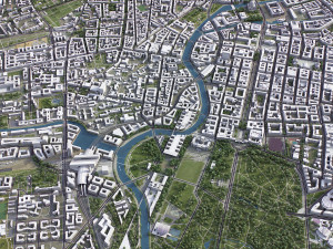 Berlin - 3D City Model 3Dモデル