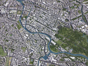 Berlin - 3D City Model 3Dモデル