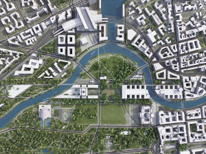 Berlin - 3D City Model 3Dモデル