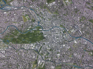 Berlin - 3D City Model 3Dモデル