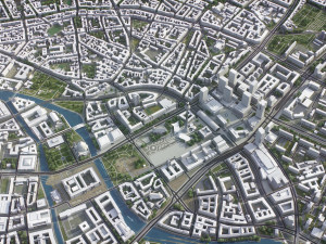 Berlin - 3D City Model 3Dモデル