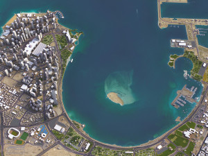 Doha - 3D City Model 3Dモデル