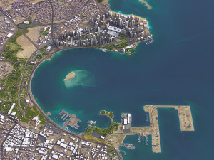 Doha - 3D City Model 3Dモデル