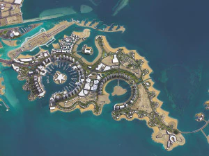 Doha - 3D City Model 3D Model