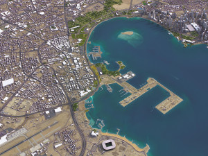 Doha - 3D City Model 3Dモデル