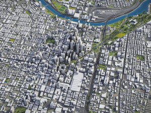 Philadelphia - 3D City Model Modèle 3D