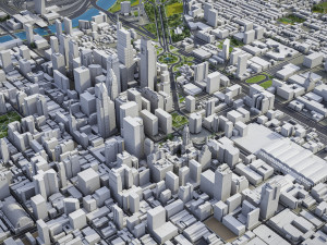 Philadelphia - 3D City Model Modèle 3D