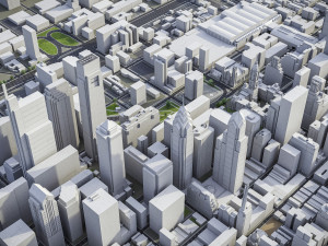Philadelphia - 3D City Model Modèle 3D