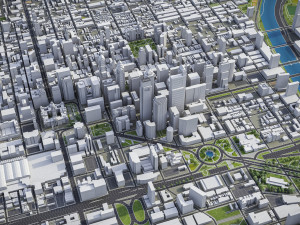 Philadelphia - 3D City Model Modèle 3D
