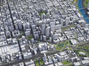 Philadelphia - 3D City Model 3D Model