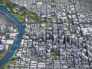 Philadelphia - 3D City Model Modèle 3D