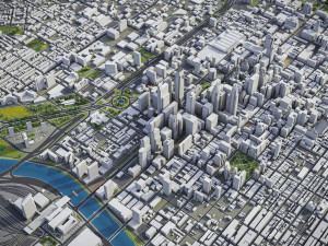 Philadelphia - 3D City Model Modèle 3D