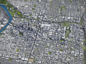 Philadelphia - 3D City Model Modèle 3D