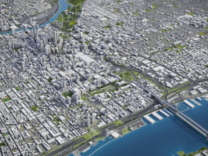 Philadelphia - 3D City Model Modèle 3D