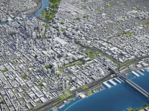 Philadelphia - 3D City Model 3D Model