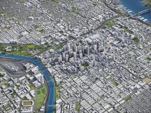 Philadelphia - 3D City Model 3D Model