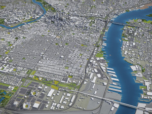 Philadelphia - 3D City Model Modèle 3D