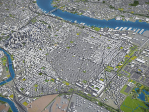 Philadelphia - 3D City Model Modèle 3D