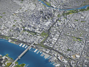 Philadelphia - 3D City Model 3D Model