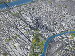 Philadelphia - 3D City Model Modèle 3D