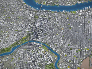Philadelphia - 3D City Model 3D Model