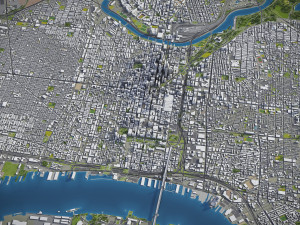 Philadelphia - 3D City Model Modèle 3D