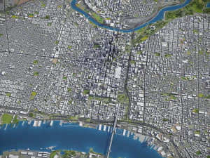 Philadelphia - 3D City Model 3D Model