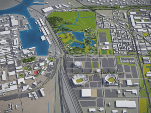 Philadelphia - 3D City Model Modèle 3D