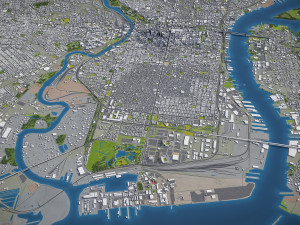 Philadelphia - 3D City Model Modèle 3D