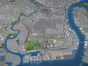 Philadelphia - 3D City Model 3D Model
