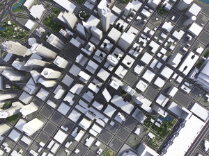 Houston - 3D City Model Modello 3D