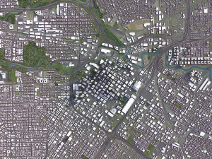 Houston - 3D City Model Modello 3D