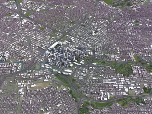 Houston - 3D City Model Modello 3D