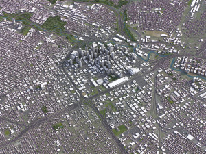Houston - 3D City Model Modello 3D