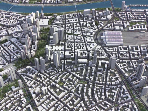 Frankfurt - 3D City Model 3D Model